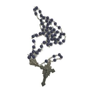 Fatima 100th Anniversary Blue Rosary 1917–2017 Glass Beads America Needs Fatima